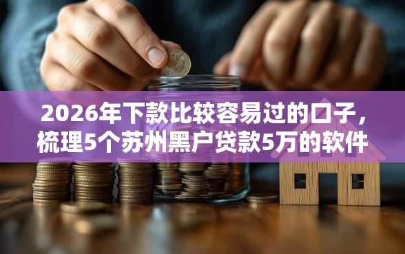 2026年下款比较容易过的口子，梳理5个苏州黑户贷款5万的软件