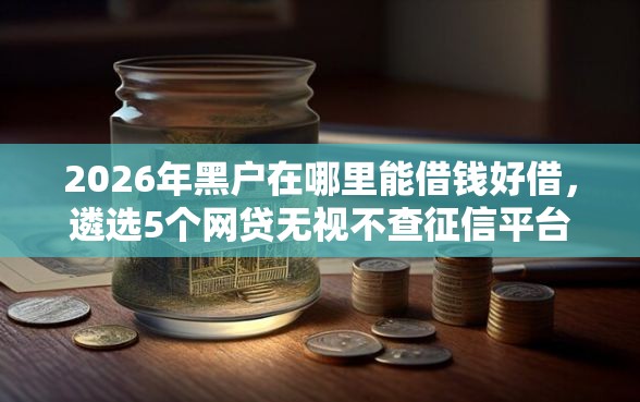 2026年黑户在哪里能借钱好借，遴选5个网贷无视不查征信平台