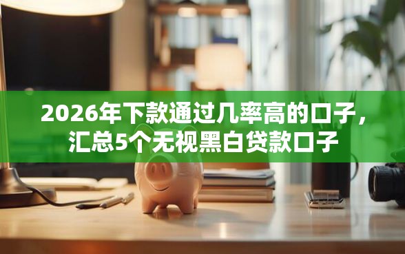 2026年下款通过几率高的口子，汇总5个无视黑白贷款口子