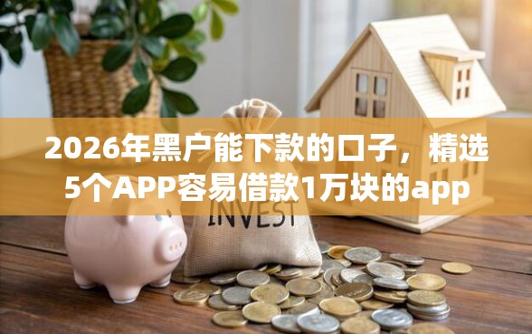 2026年黑户能下款的口子，精选5个APP容易借款1万块的app
