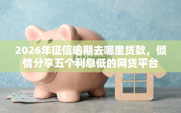 2026年征信逾期去哪里贷款，倾情分享五个利息低的网贷平台