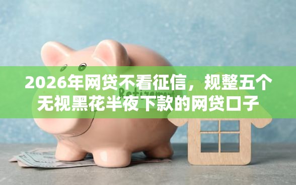 2026年网贷不看征信,规整五个无视黑花半夜下款的网贷口子 2026年网贷不看征信,规整五个无视黑花半夜下款的网贷口子