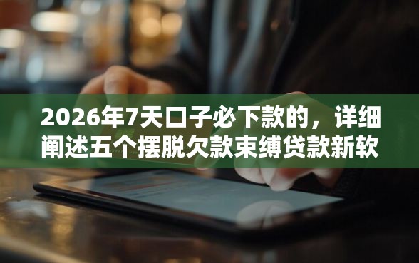 2026年7天口子必下款的，详细阐述五个摆脱欠款束缚贷款新软件