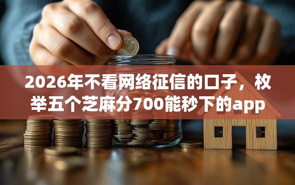 2026年不看网络征信的口子，枚举五个芝麻分700能秒下的app