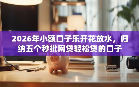 2026年小额口子乐开花放水，归纳五个秒批网贷轻松贷的口子