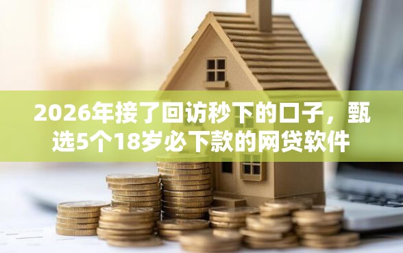 2026年接了回访秒下的口子，甄选5个18岁必下款的网贷软件