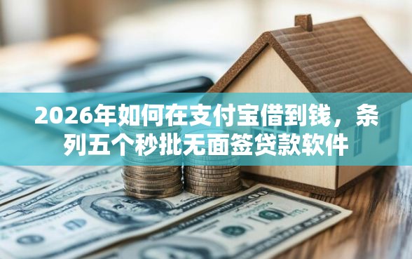 2026年如何在支付宝借到钱，条列五个秒批无面签贷款软件
