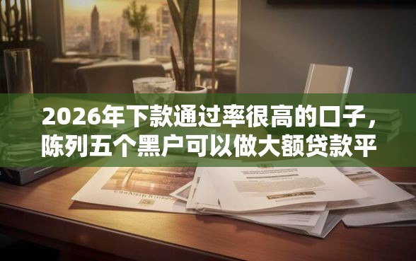 2026年下款通过率很高的口子，陈列五个黑户可以做大额贷款平台