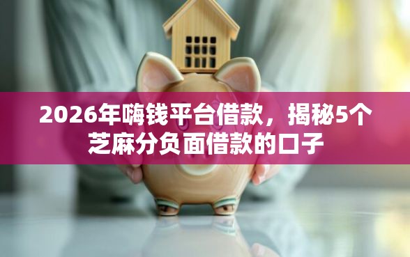 2026年嗨钱平台借款，揭秘5个芝麻分负面借款的口子