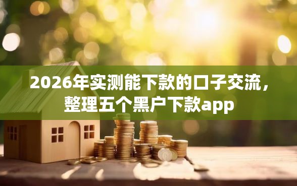 2026年实测能下款的口子交流,整理五个黑户下款app 2026年实测能下款的口子交流,整理五个黑户下款app
