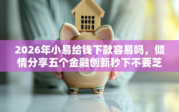 2026年小易给钱下款容易吗，倾情分享五个金融创新秒下不要芝麻分的口子