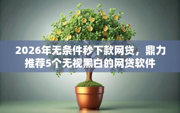 2026年无条件秒下款网贷，鼎力推荐5个无视黑白的网贷软件