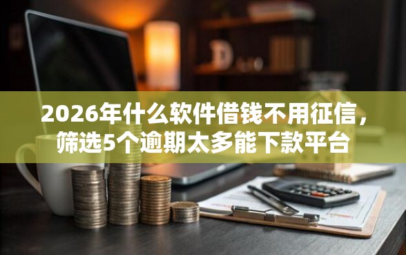 2026年什么软件借钱不用征信，筛选5个逾期太多能下款平台