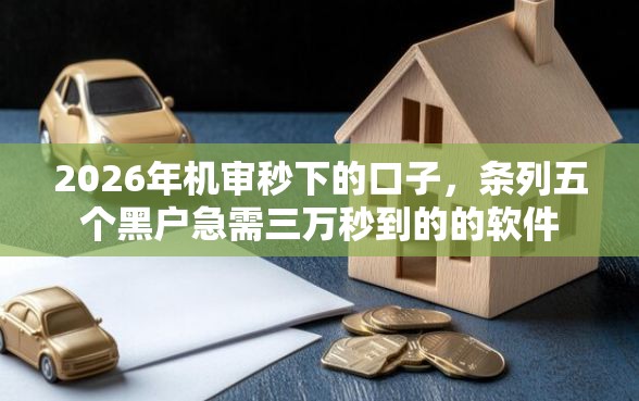 2026年机审秒下的口子，条列五个黑户急需三万秒到的的软件