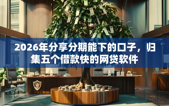 2026年分享分期能下的口子，归集五个借款快的网贷软件