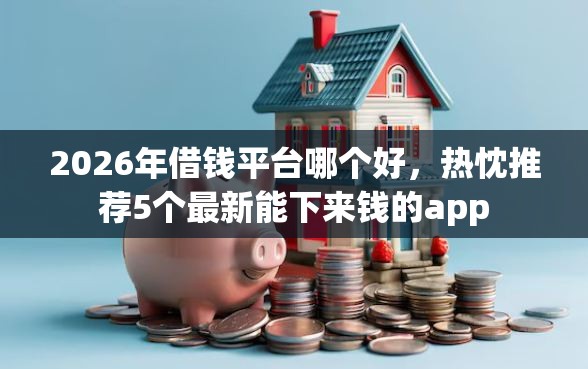 2026年借钱平台哪个好，热忱推荐5个最新能下来钱的app
