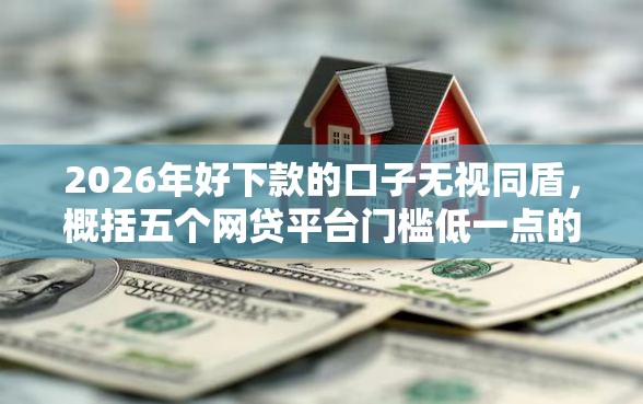 2026年好下款的口子无视同盾，概括五个网贷平台门槛低一点的口子