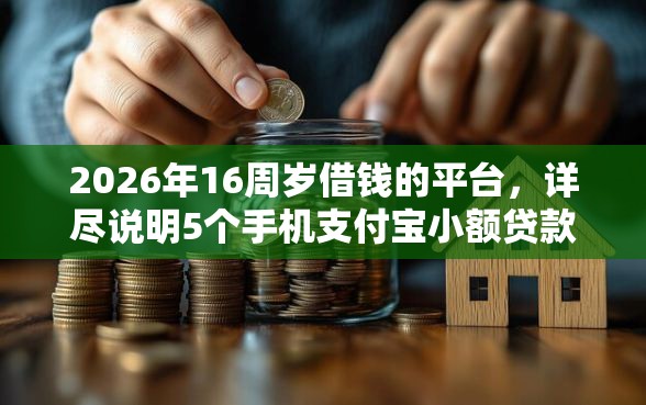 2026年16周岁借钱的平台，详尽说明5个手机支付宝小额贷款的平台