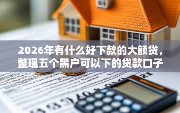 2026年有什么好下款的大额贷，整理五个黑户可以下的贷款口子