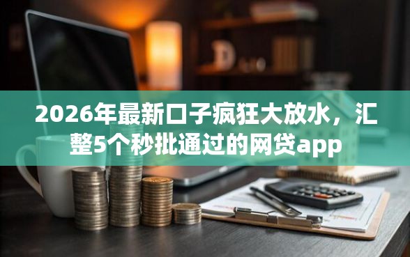 2026年最新口子疯狂大放水，汇整5个秒批通过的网贷app
