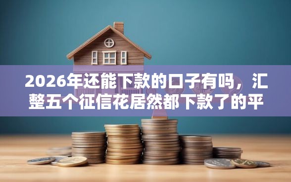 2026年还能下款的口子有吗，汇整五个征信花居然都下款了的平台