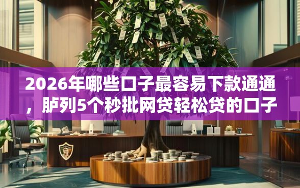 2026年哪些口子最容易下款通通，胪列5个秒批网贷轻松贷的口子