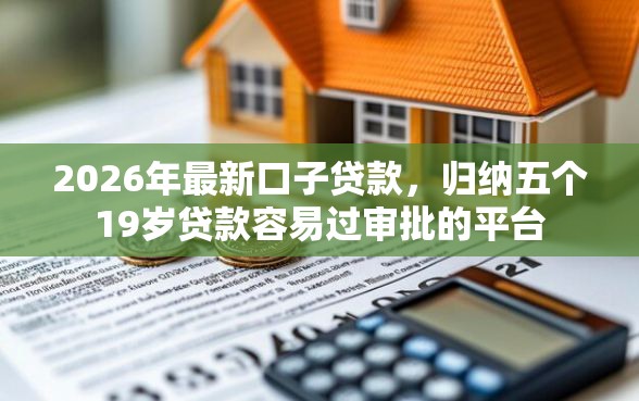 2026年最新口子贷款，归纳五个19岁贷款容易过审批的平台