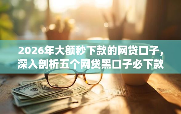 2026年大额秒下款的网贷口子，深入剖析五个网贷黑口子必下款app