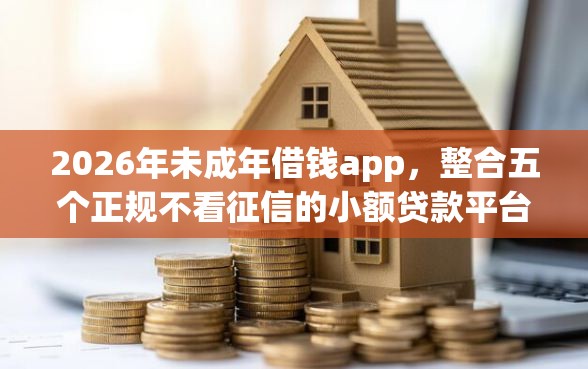 2026年未成年借钱app，整合五个正规不看征信的小额贷款平台