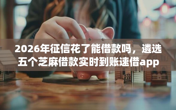 2026年征信花了能借款吗，遴选五个芝麻借款实时到账速借app