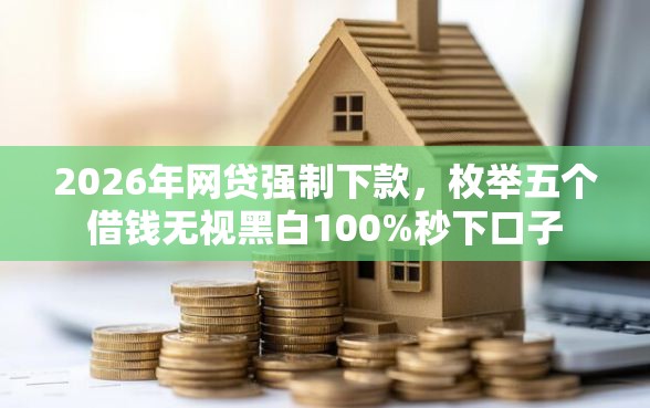 2026年网贷强制下款，枚举五个借钱无视黑白100%秒下口子
