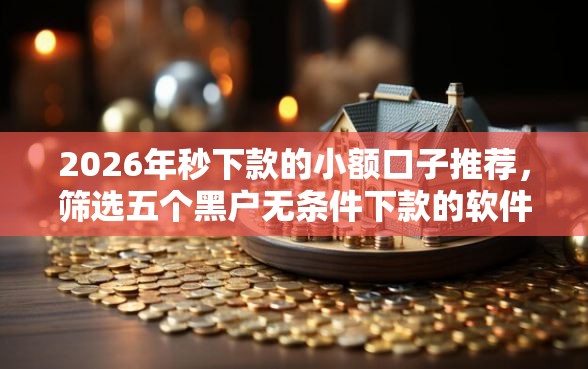 2026年秒下款的小额口子推荐，筛选五个黑户无条件下款的软件