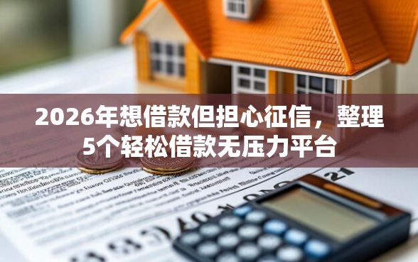 2026年想借款但担心征信，整理5个轻松借款无压力平台