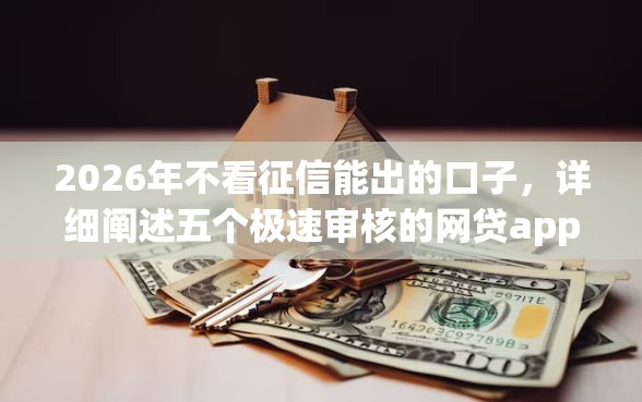 2026年不看征信能出的口子，详细阐述五个极速审核的网贷app