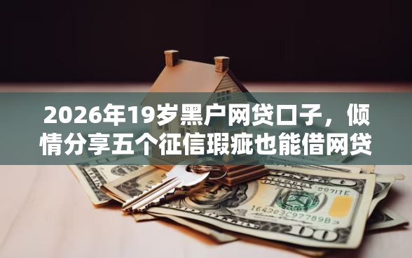 2026年19岁黑户网贷口子，倾情分享五个征信瑕疵也能借网贷轻松下款的平台