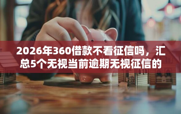 2026年360借款不看征信吗，汇总5个无视当前逾期无视征信的借款口子
