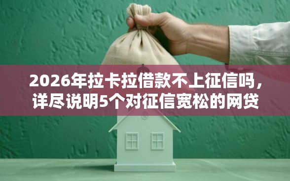 2026年拉卡拉借款不上征信吗，详尽说明5个对征信宽松的网贷平台