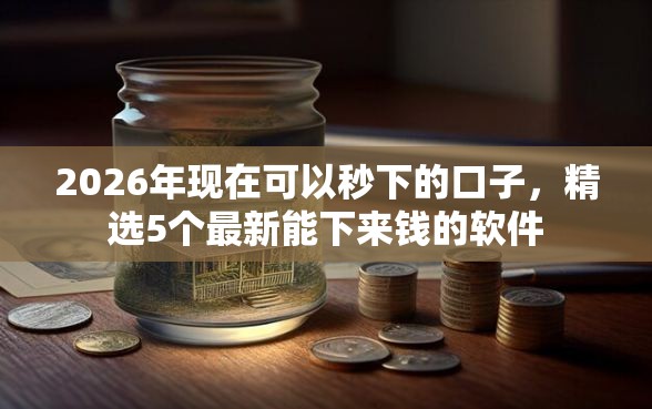 2026年现在可以秒下的口子，精选5个最新能下来钱的软件