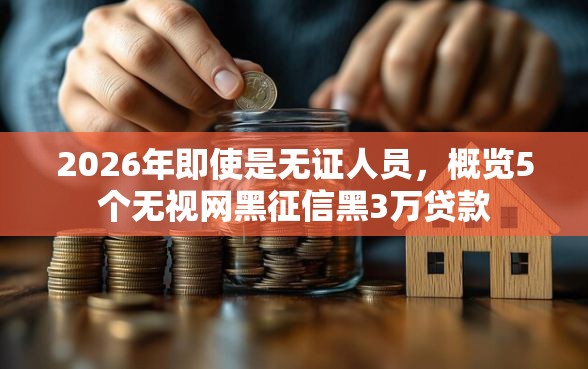 2026年即使是无证人员，概览5个无视网黑征信黑3万贷款