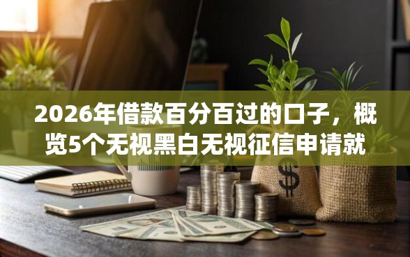 2026年借款百分百过的口子，概览5个无视黑白无视征信申请就下款的app