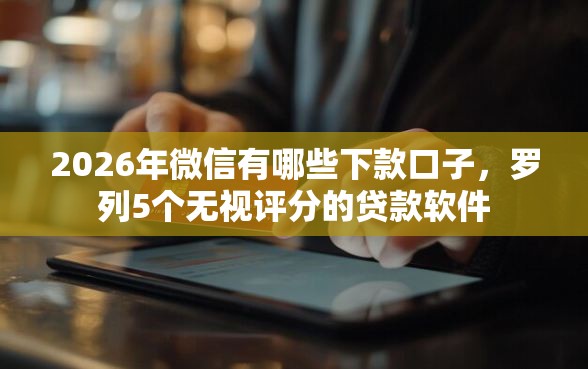 2026年微信有哪些下款口子，罗列5个无视评分的贷款软件