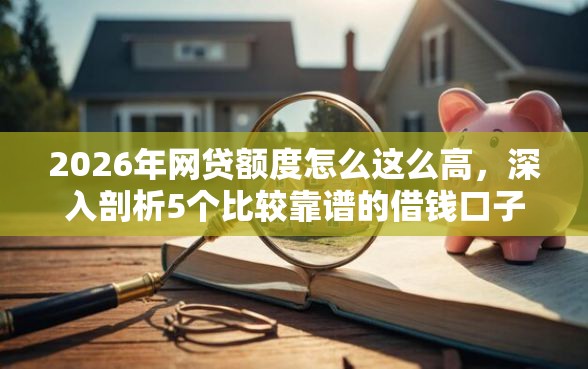 2026年网贷额度怎么这么高，深入剖析5个比较靠谱的借钱口子