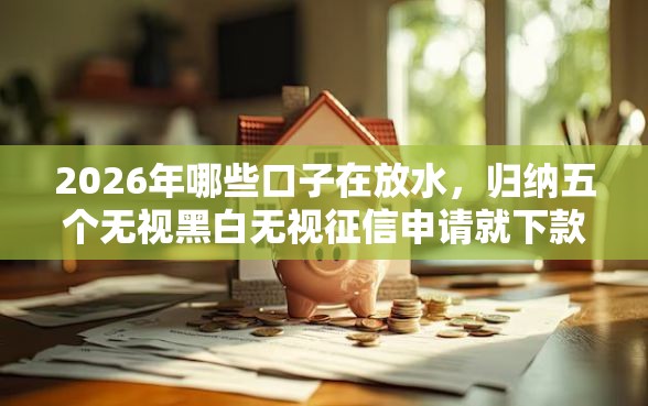 2026年哪些口子在放水，归纳五个无视黑白无视征信申请就下款的口子