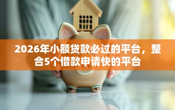2026年小额贷款必过的平台，整合5个借款申请快的平台