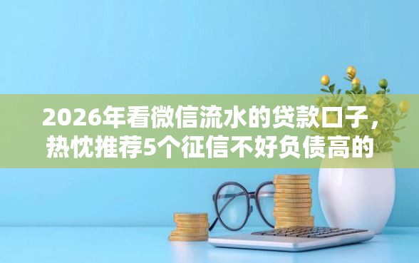2026年看微信流水的贷款口子，热忱推荐5个征信不好负债高的口子