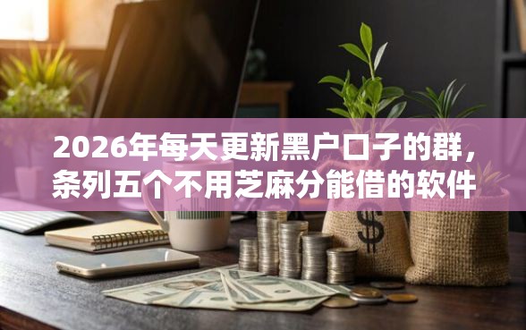 2026年每天更新黑户口子的群，条列五个不用芝麻分能借的软件