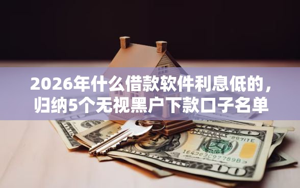 2026年什么借款软件利息低的，归纳5个无视黑户下款口子名单大全