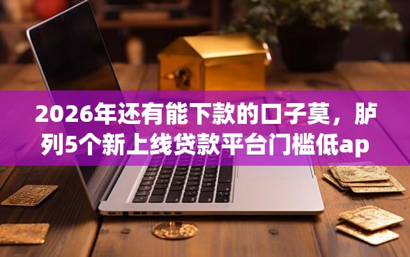 2026年还有能下款的口子莫，胪列5个新上线贷款平台门槛低app