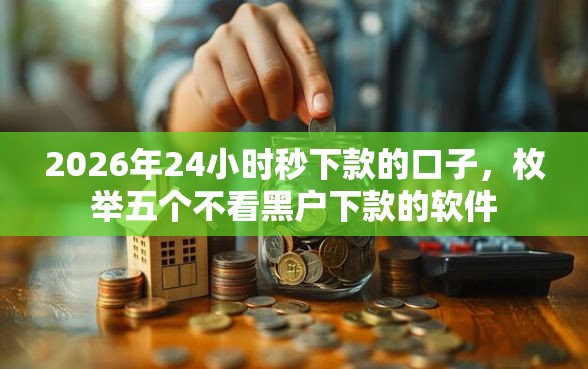 2026年24小时秒下款的口子，枚举五个不看黑户下款的软件