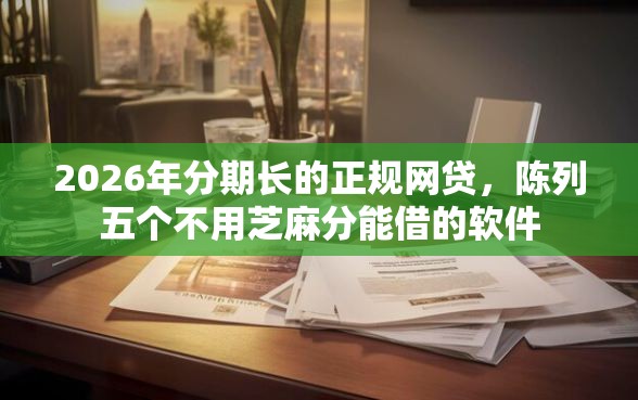 2026年分期长的正规网贷，陈列五个不用芝麻分能借的软件